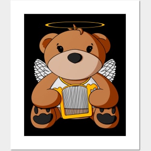 Angel Teddy Bear Posters and Art